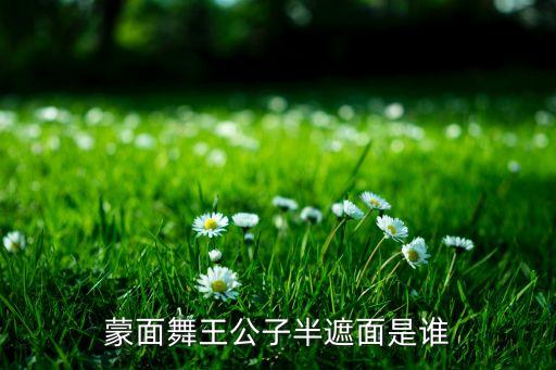 蒙面舞王公子半遮面是谁