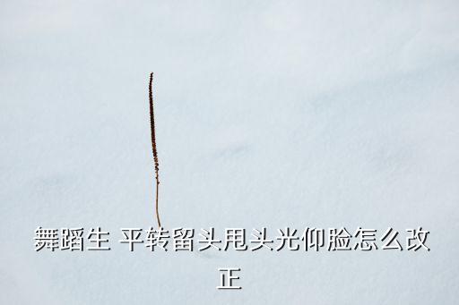  舞蹈生 平转留头甩头光仰脸怎么改正