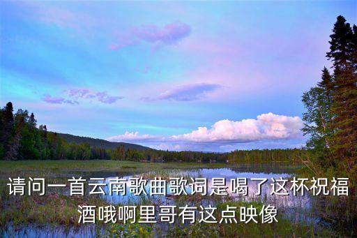 请问一首云南歌曲歌词是喝了这杯祝福酒哦啊里哥有这点映像