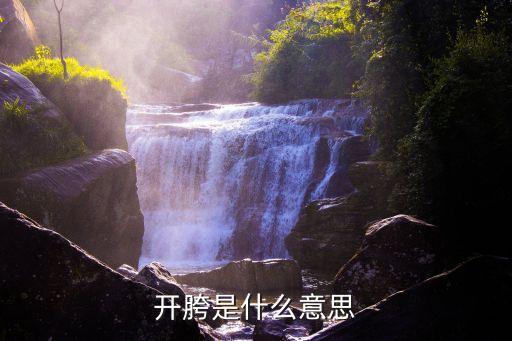 开胯是什么意思