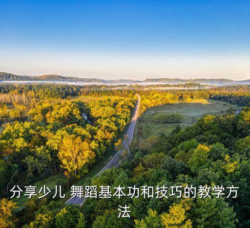 分享少儿 舞蹈基本功和技巧的教学方法