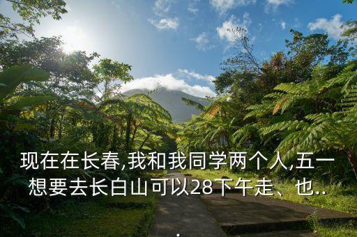 现在在长春,我和我同学两个人,五一想要去长白山可以28下午走、也...
