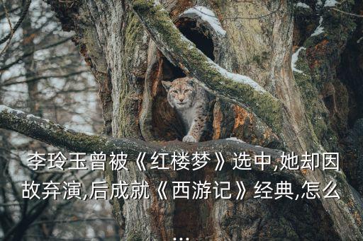  李玲玉曾被《红楼梦》选中,她却因故弃演,后成就《西游记》经典,怎么...