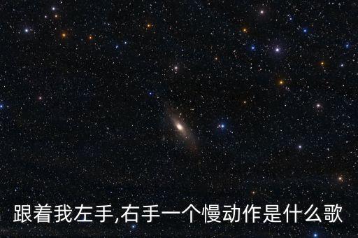 跟着我左手,右手一个慢动作是什么歌