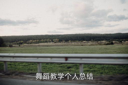  舞蹈教学个人总结