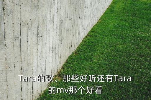 Tara的歌、那些好听还有Tara的mv那个好看