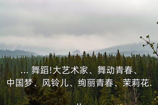 ... 舞蹈!大艺术家、舞动青春、中国梦、风铃儿、绚丽青春、茉莉花...