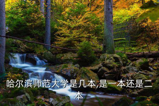 哈尔滨师范大学是几本,是一本还是二本