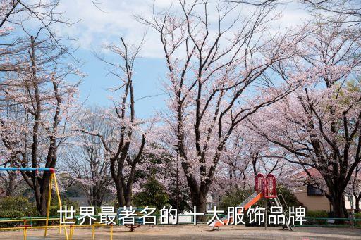  世界最著名的 十大服饰品牌