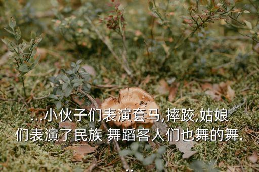 ...小伙子们表演套马,摔跤,姑娘们表演了民族 舞蹈客人们也舞的舞...