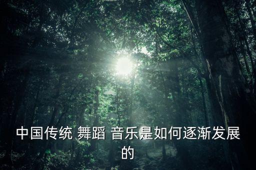 中国传统 舞蹈 音乐是如何逐渐发展的