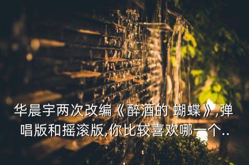 华晨宇两次改编《醉酒的 蝴蝶》,弹唱版和摇滚版,你比较喜欢哪一个...