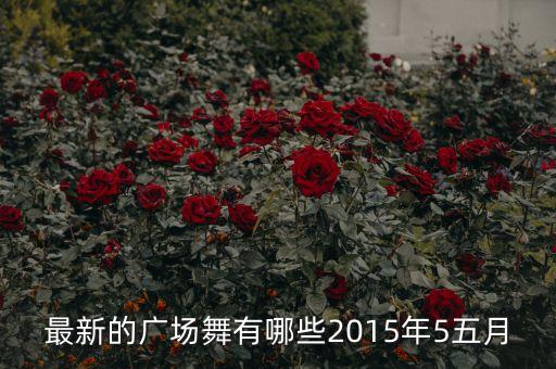 最新的广场舞有哪些2015年5五月