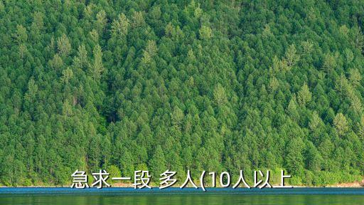 急求一段 多人(10人以上