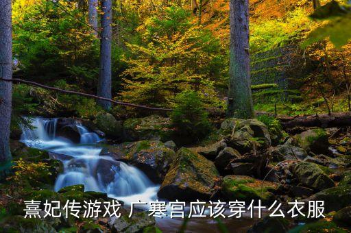 熹妃传游戏 广寒宫应该穿什么衣服