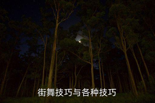 街舞技巧与各种技巧