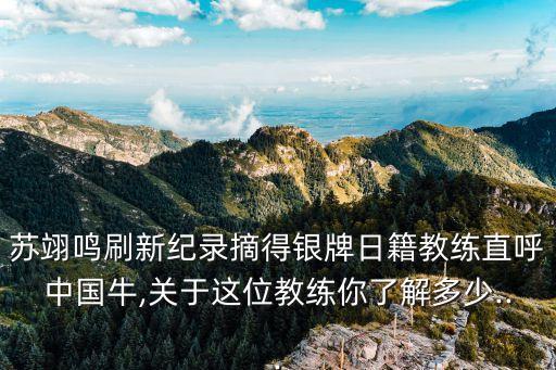 苏翊鸣刷新纪录摘得银牌日籍教练直呼中国牛,关于这位教练你了解多少...