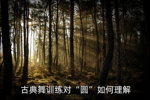  古典舞训练对“圆”如何理解
