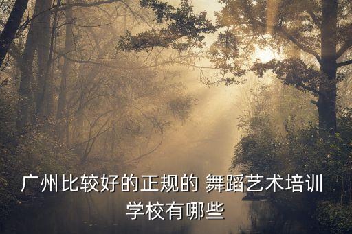 广东有哪些舞蹈学校,广东哪些舞蹈学校比较好