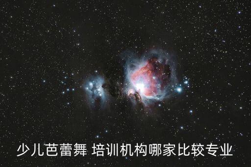 少儿芭蕾舞 培训机构哪家比较专业