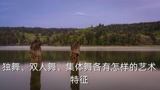 独舞、双人舞、集体舞各有怎样的艺术特征