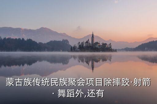 蒙古族传统民族聚会项目除摔跤·射箭· 舞蹈外,还有