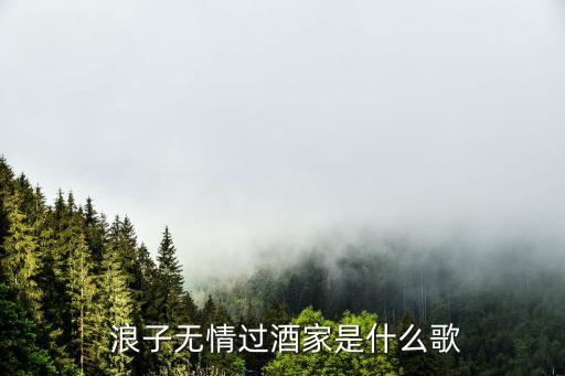  浪子无情过酒家是什么歌