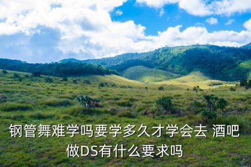 钢管舞难学吗要学多久才学会去 酒吧做DS有什么要求吗