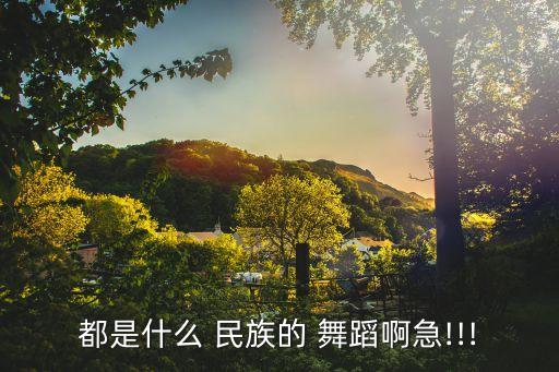 都是什么 民族的 舞蹈啊急!!!