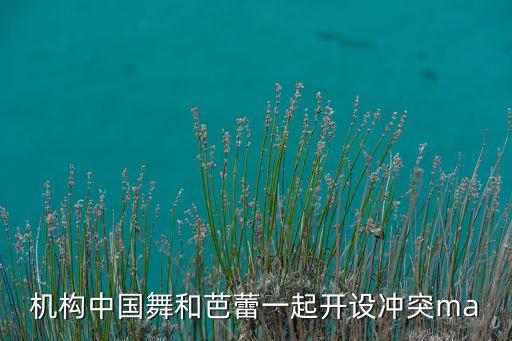 机构中国舞和芭蕾一起开设冲突ma