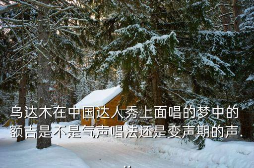 乌达木在中国达人秀上面唱的梦中的 额吉是不是气声唱法还是变声期的声...