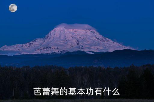 芭蕾舞的基本功有什么