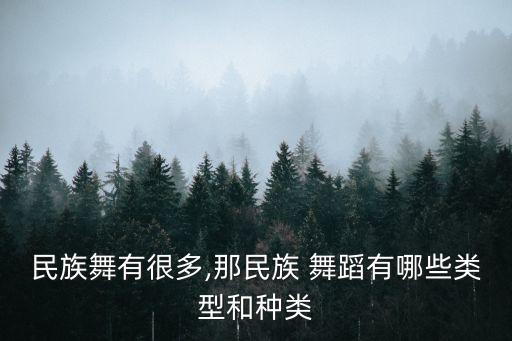 民族舞有很多,那民族 舞蹈有哪些类型和种类