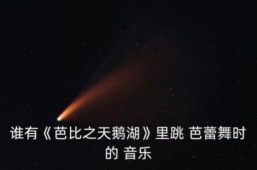 芭蕾舞蹈歌曲音乐,公主的芭蕾梦舞蹈歌曲