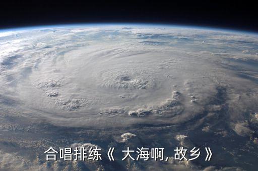 合唱排练《 大海啊, 故乡》