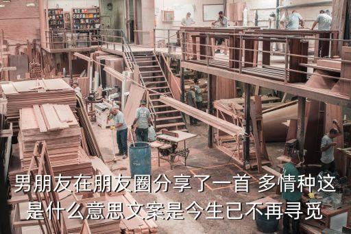 男朋友在朋友圈分享了一首 多情种这是什么意思文案是今生已不再寻觅