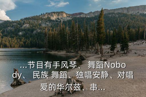 ...节目有手风琴、 舞蹈Nobody、 民族 舞蹈、独唱安静、对唱爱的华尔兹、串...