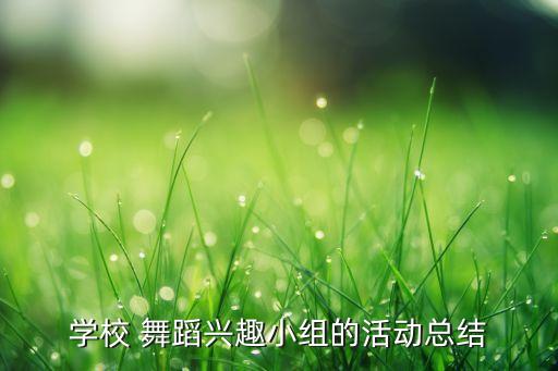 舞蹈课周总结