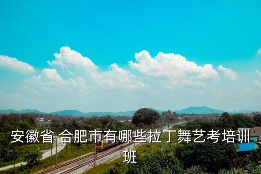 安徽省 合肥市有哪些拉丁舞艺考培训班