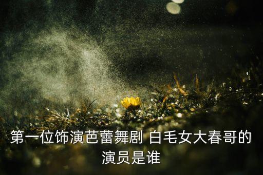 儿童舞蹈白毛女