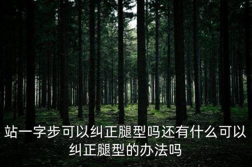 站一字步可以纠正腿型吗还有什么可以纠正腿型的办法吗