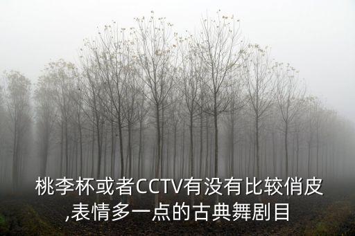  桃李杯或者CCTV有没有比较俏皮,表情多一点的古典舞剧目