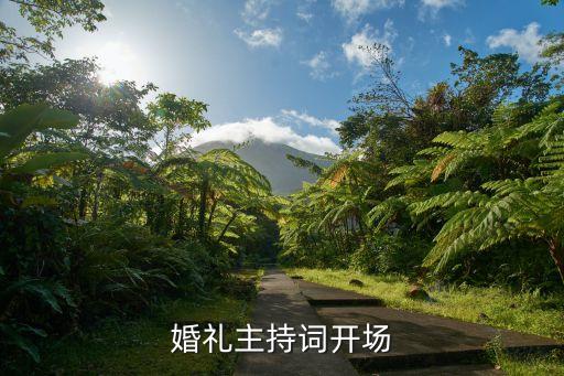 婚礼主持词开场