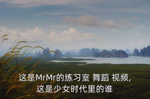 这是MrMr的练习室 舞蹈 视频,这是少女时代里的谁