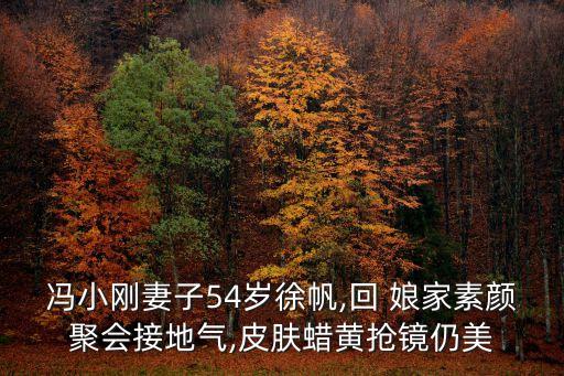 冯小刚妻子54岁徐帆,回 娘家素颜聚会接地气,皮肤蜡黄抢镜仍美