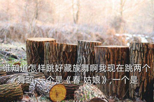 谁知道怎样跳好藏族舞啊我现在跳两个 舞蹈,一个是《春 姑娘》,一个是...