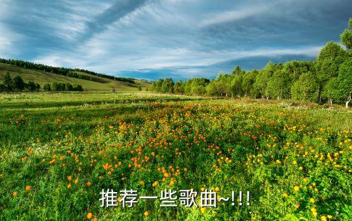 推荐一些歌曲~!!!