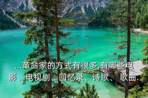 ...革命家的方式有很多,有哪些电影、电视剧、回忆录、诗歌、 歌曲...