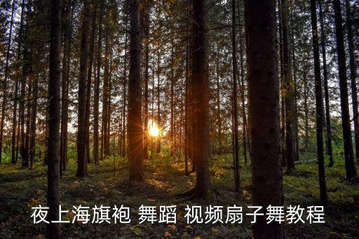 夜上海旗袍 舞蹈 视频扇子舞教程