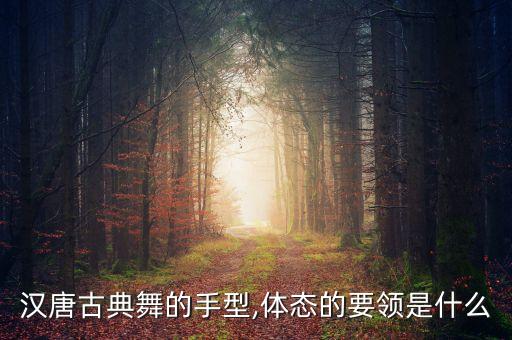 汉唐古典舞的手型,体态的要领是什么